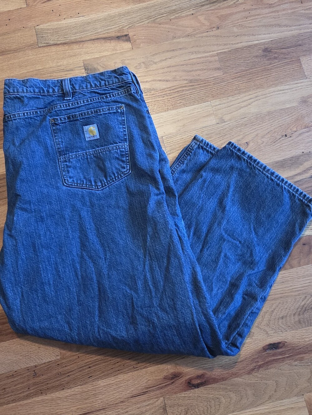 Carhartt Jeans Flannel Lined Men’s 48x30 Blue Relaxed Fit Denim Workwear